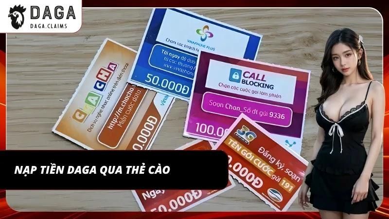 Thao tác nạp tiến đơn giản bằng thẻ cào điện thoại
