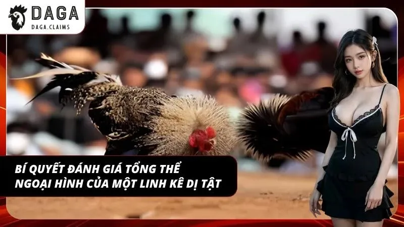 Sư kê lão luyện đang kiểm tra khung xương và độ cân đối của chiến kê