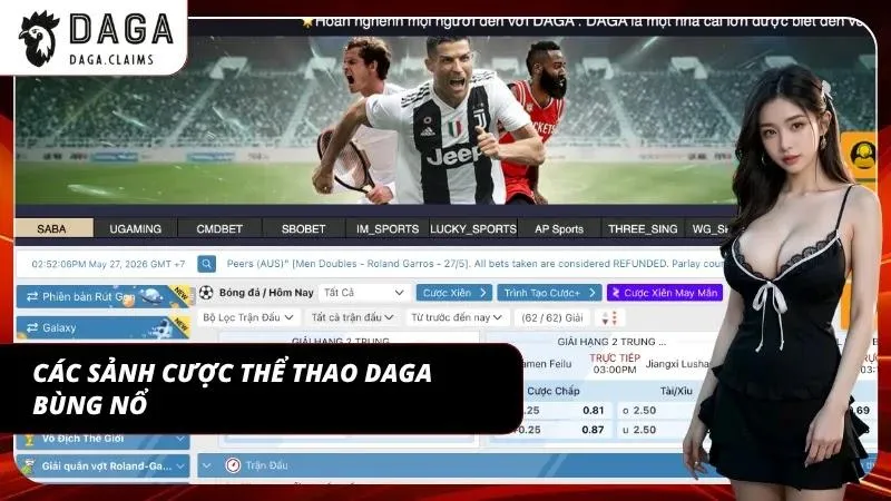 Top 3 sảnh cược thể thao Daga danh tiếng